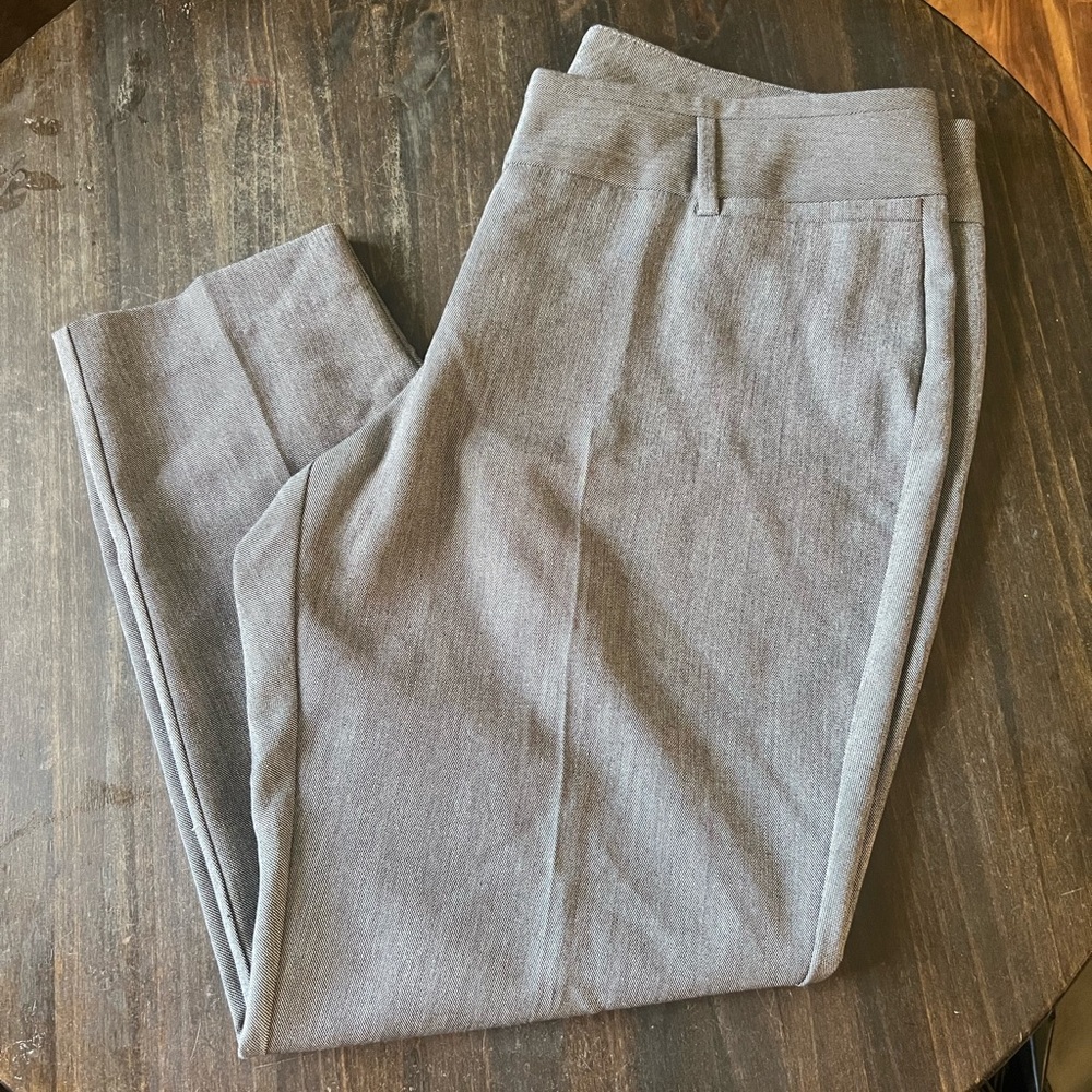 Worthington women’s petite curvy fit pants, grey, size 14